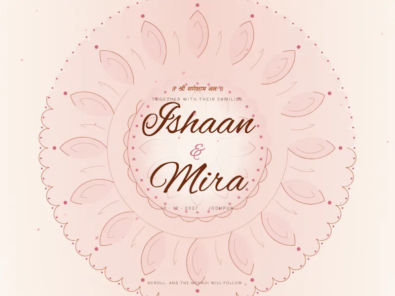 Mehndi Bel template